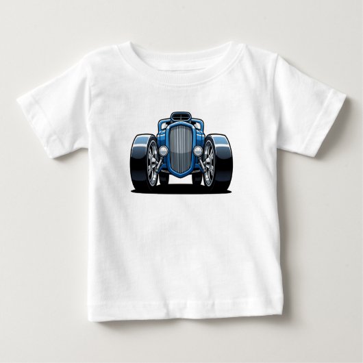 Toon Hotrod Art Baby T-shirt (Vorderseite)