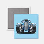 Toon Hotrod Art Magnet (Vorderseite/Rückseite)