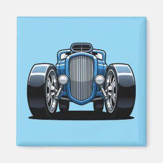 Toon Hotrod Art  Magnet