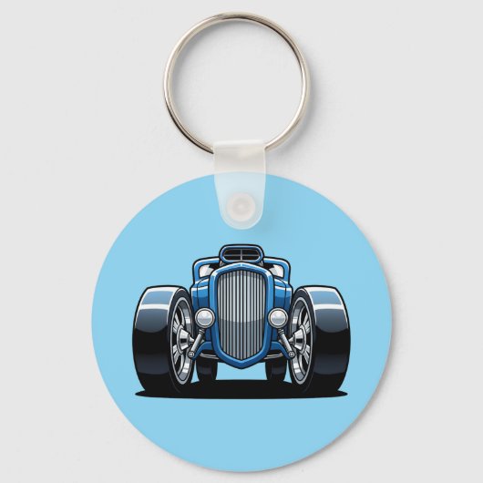 Toon Hotrod Art  Schlüsselanhänger (Vorderseite)