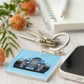 Toon Hotrod Art  Schlüsselanhänger (Vorderseite rechts)