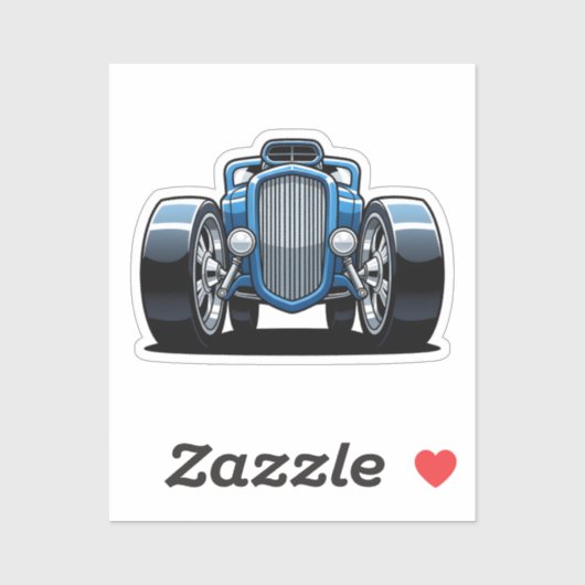 Toon Hotrod Kunst  Aufkleber (Blatt)