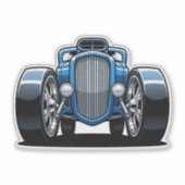 Toon Hotrod Kunst  Aufkleber (Vorderseite)