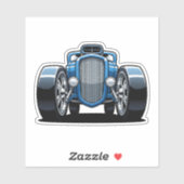 Toon Hotrod Kunst Aufkleber (Blatt)