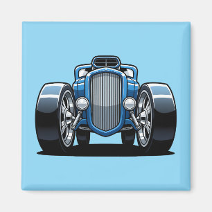 Toon Hotrod Kunst Magnet