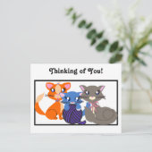 Toon Kitty Siblans Base Postcard Postkarte (Stehend Vorderseite)