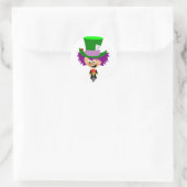 Toon Mad Hatter - Alice's Adventures in Wonderland Runder Aufkleber (Tasche)
