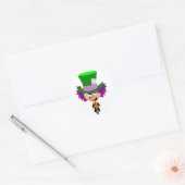 Toon Mad Hatter - Alice's Adventures in Wonderland Runder Aufkleber (Umschlag)
