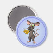 Toon Maus mit Käse Magnet (Vorderseite/Rückseite)