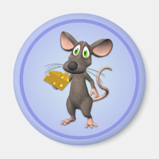 Toon Maus mit Käse Magnet