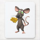 Toon-Maus mit Käse Mousepad (Vorne)