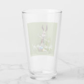 Toon Rabbit Stehend in der Nähe von Ostereiern Glas (Rückseite)