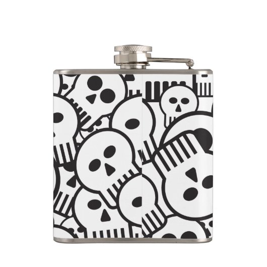 Toon-Schädel Flachmann (Rückseite)