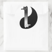 Toon Tao von Longcat Runder Aufkleber (Tasche)