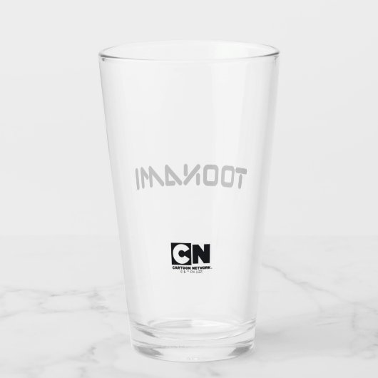 Toonami Digital Font Logo Glas (Rückseite)