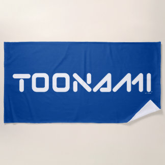 Toonami Digital Font Logo Strandtuch