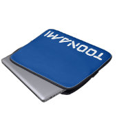 Toonami Digital-Schriftart-Logo Laptopschutzhülle (Vorne Knopf)