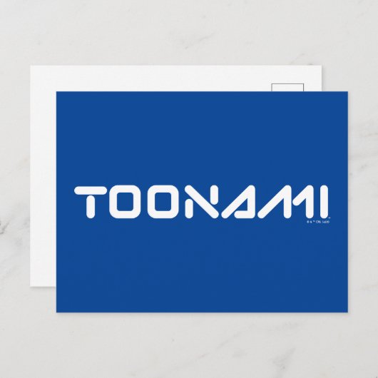 Toonami Digital-Schriftart-Logo Postkarte (Vorne/Hinten)