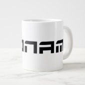 Toonami Futuristic Schriftart Logo Jumbo-Tasse (Vorderseite Rechts)