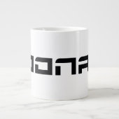 Toonami Futuristic Schriftart Logo Jumbo-Tasse (Vorderseite)