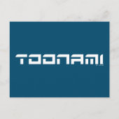 Toonami Futuristic Schriftart Logo Postkarte (Vorderseite)
