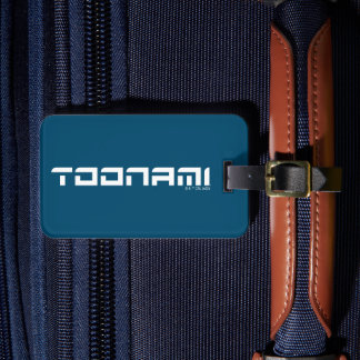 Toonami Futuristisches Schriftlogo Gepäckanhänger
