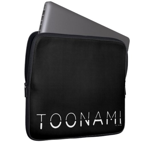 Toonami Split Schriftart Logo Laptopschutzhülle (Vorne Rechts)