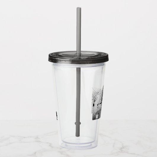 Toonami TOM 5 Countdown-Comic-Stoßfänger Acryltrinkbecher (Rechts)