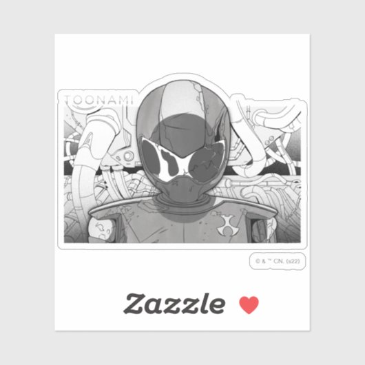 Toonami TOM 5 Countdown-Comic-Stoßfänger Aufkleber (Blatt)