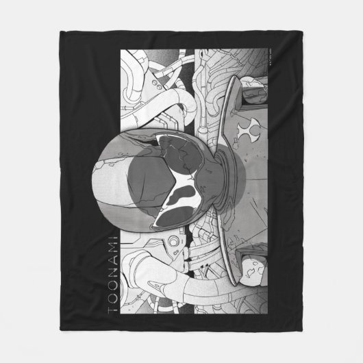 Toonami TOM 5 Countdown-Comic-Stoßfänger Fleecedecke (Vorderseite)