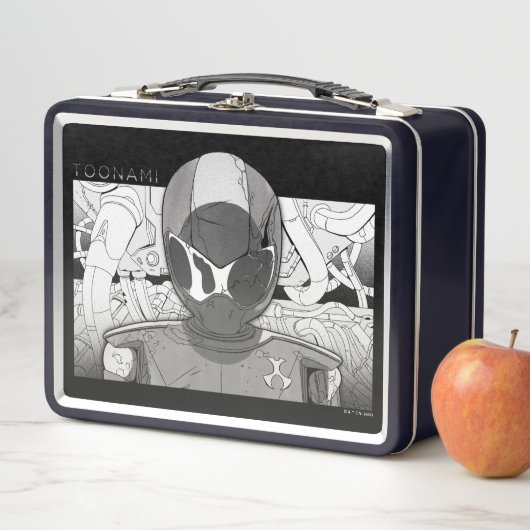 Toonami TOM 5 Countdown-Comic-Stoßfänger Metall Brotdose (Beispiel)