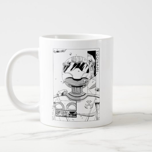 Toonami TOM 5 & SARA Comic Style Bumper Jumbo-Tasse (Links)