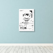 Toonami TOM 5 & SARA Comic Style Bumper Leinwanddruck (Insitu (Holzboden))