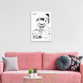 Toonami TOM 5 & SARA Comic Style Bumper Leinwanddruck (Insitu (Wohnzimmer))