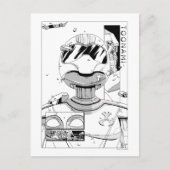 Toonami TOM 5 & SARA Comic Style Bumper Postkarte (Vorderseite)