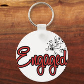 ToonDoveEngagedRed Schlüsselanhänger (Vorderseite)