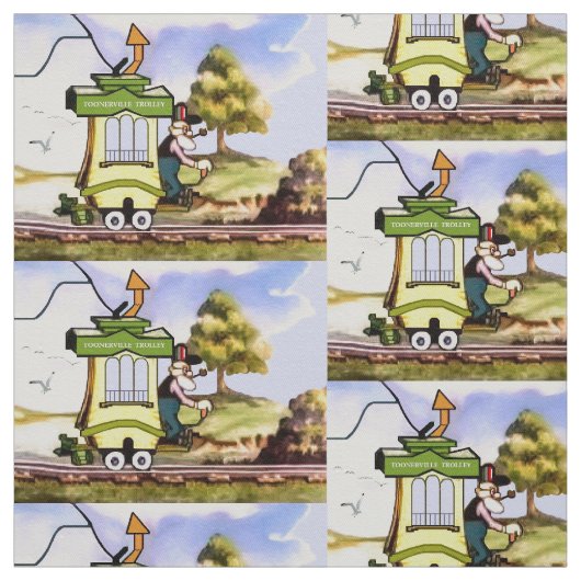 Toonerville Laufkatze Stoff (Muster)