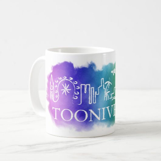 Tooniverse Logo-Tasse für Paige Toon-Fans Kaffeetasse (Vorderseite Links)