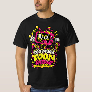 ToonSpill Bleib seltsam, bleib cartoonisiert Retro T-Shirt