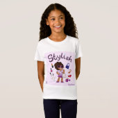TOONVIDUALS Stilvolles Model Girl 1 T - Shirt (Vorne ganz)