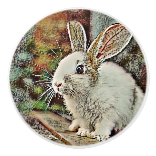 Toony Bunny Keramikknauf (Vorderseite)