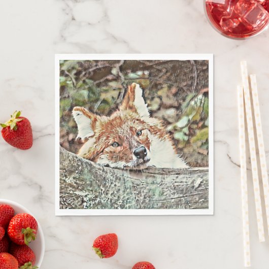 Toony Fox Serviette (Beispiel)