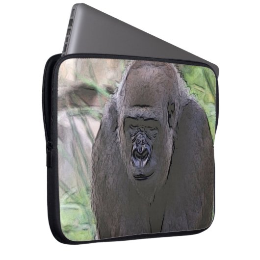 Toony Gorilla Laptopschutzhülle (Vorne Rechts)