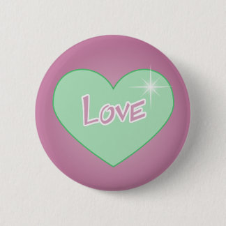 Toony Herz-Liebe-Knopf Button