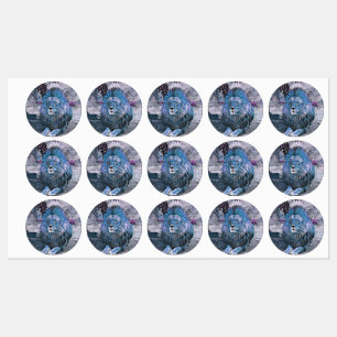Toony Löwe blau Etiketten