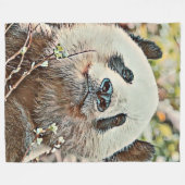 Toony Panda Fleecedecke (Vorderseite (Horizontal))