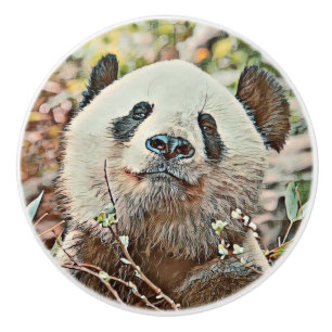 Toony Panda Keramikknauf