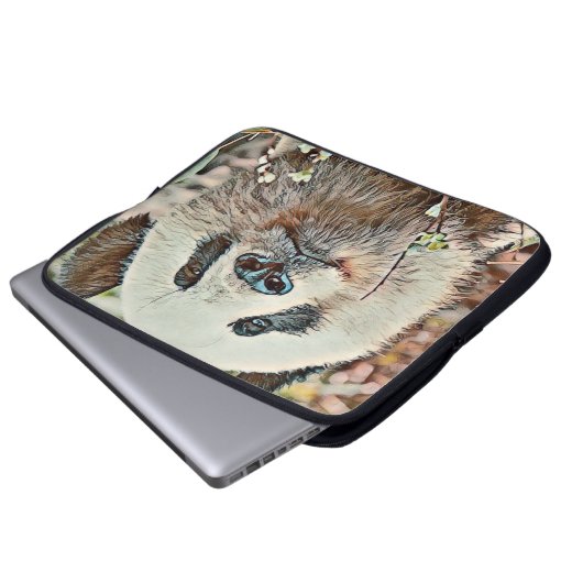 Toony Panda Laptopschutzhülle (Vorne Knopf)