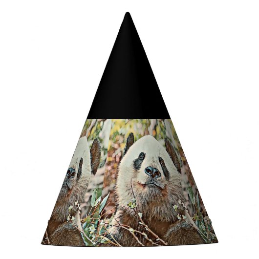 Toony Panda Partyhütchen (Vorderseite)