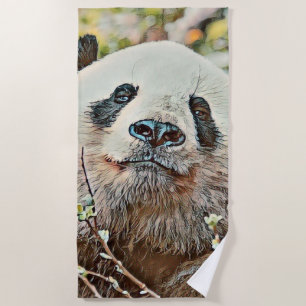 Toony Panda Strandtuch